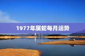 1977年属蛇每月运势，77年属蛇男2021年每月运势