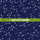 生辰八字天干地支查询，生辰八字是如何确定日的干支？