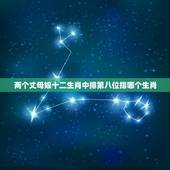 两个丈母娘十二生肖中排第八位指哪个生肖，丰收年景的粮囤子…冒尖。十二生