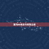 属马66年女今年怎么样，66年出生属马的，今年范官克吗