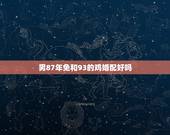 男87年免和93的鸡婚配好吗，1987年的兔和1993年属鸡能婚配吗？