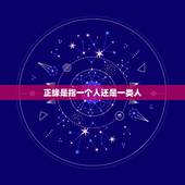正缘是指一个人还是一类人，什么是正缘