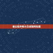老公在外有小三该如何处理，我老公在外面有了小三，现在一直要跟我离婚，我