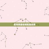 属狗男最佳婚配属虎男，男属狗的和什么属相最配