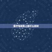 客厅电视柜上摆什么招财，家居风水客厅电视柜旁适合放什么植物旺财