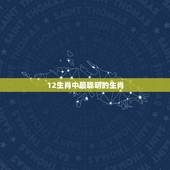 12生肖中最聪明的生肖，智商更低的生肖