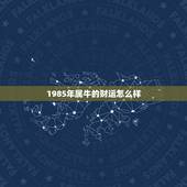 1985年属牛的财运怎么样，1985年属牛的人财运