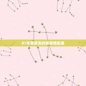 87年男属兔的属相婚配表，男属兔的属相婚配表
