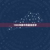 1985年属牛的最佳名字，属牛的人取名字带什么好