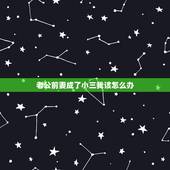 老公前妻成了小三我该怎么办，我的第二次婚姻，我们相处有日子了我刚知道他