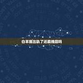 白羊座出轨了还能挽回吗，白羊座男出轨怎么办