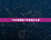 1984年属鼠十月生是什么命，1984年十月二十八属鼠人是什么命？