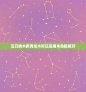 五行缺木用青龙木好还是用本命属相好，请问大师名字五行缺木是不是有用木字