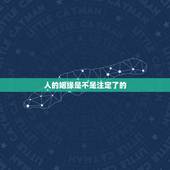 人的姻缘是不是注定了的，姻缘是天注定的吗