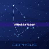 缘分到底是不是注定的，缘分是不是天注定的？