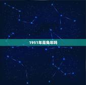 1951年是兔年吗，兔年是哪几年生
