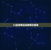 12生肖每日运势每日查询，今日生肖运势