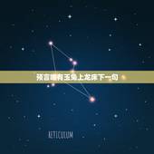 预言唯有玉兔上龙床下一句，圣女是兔子