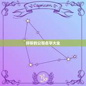 好听的公司名字大全，公司注册取什么名字好