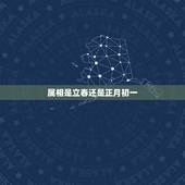 属相是立春还是正月初一，属相到底是从哪天算起？是正月初一还是立春？