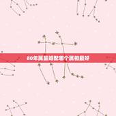 80年属鼠婚配哪个属相最好，属鼠的和什么属相最配 属鼠的属相婚配表