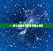 91属羊最佳婚配属相是什么属相，91年属羊的男和什么属相最配