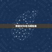 男猪女90年马婚配表，90年属马的属相婚配表