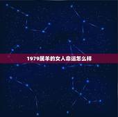 1979属羊的女人命运怎么样，1979年属羊今年财运