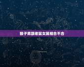猴子男跟老鼠女属相合不合，属猴的男生和属鼠的女生配吗