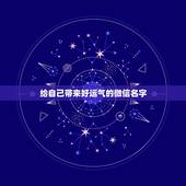 给自己带来好运气的微信名字 寓意运气好发财的网名