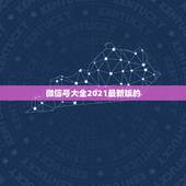 微信号大全2021最新版的，微信号改成什么比较有意义2021