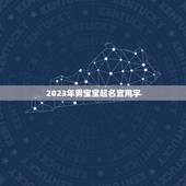 2023年男宝宝起名宜用字 适合2023属虎男孩起名用字
