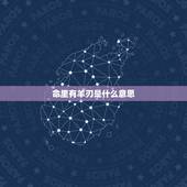命里有羊刃是什么意思，女命带羊刃长相漂亮