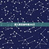 高人预言金牛座2022，请高手预测一下明年的运程