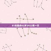 81年属鸡42岁2022有一灾，81属鸡一生有几次婚姻