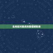 生肖配对属虎的属相婚配表，属虎的和什么属相最配，属虎的属相婚配表大全