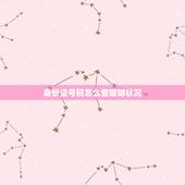 身份证号码怎么查婚姻状况，有身份证号码，公安系统能查询他的婚姻状况吗？