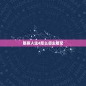 模拟人生4怎么自主婚配，模拟人生4怎么让npc结婚生子
