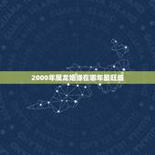 2000年属龙姻缘在哪年最旺盛，2000年属龙和谁配婚
