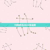 78年的马2022年运势，78年属马何时走大运