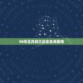 98年正月初三出生生肖属啥，1998年农历正月初三出生的是什么星座