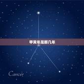 甲寅年是那几年，丙申年是哪一年