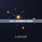 66年12月出生属马人的命运，1966人属马53岁后命运