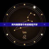 鸡与猪属相今年结婚好不好，我属猪，老公属鸡，我们牛年结婚好吗