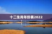 十二生肖年份表2022，十二生肖对应年份表