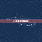 83年猪今天的运势，请问83年的猪今年财运怎么样？