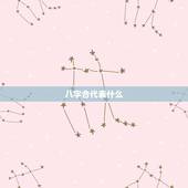 八字合代表什么，八字合是什么意思