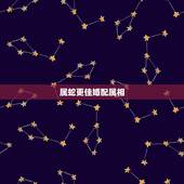 属蛇更佳婚配属相，男属蛇的属相婚配表