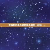生肖配对表不和的就不能在一起吗，生肖相克在一起会怎样