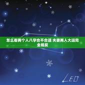 怎么看两个人八字合不合适 夫妻两人大运完全相反